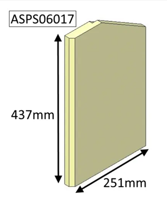 Parkray Aspect 6 ECO Right Hand Side Brick 