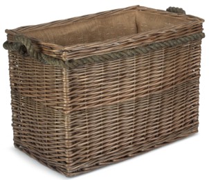 Wiltshire Medium Rectangular Rope Handled Log Basket 