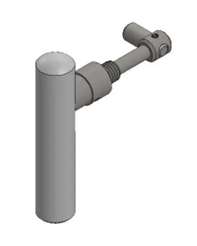 Hunter Cleanburn Norreskoven Stainless Handle Assembly - Single Door