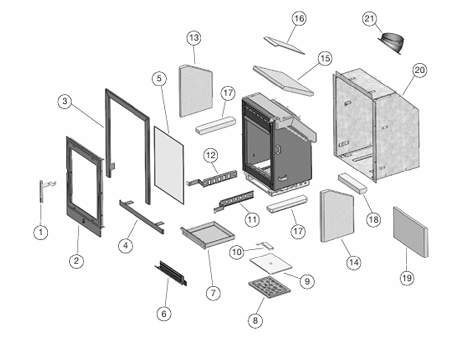 ACR Tenbury T400 ECO Exploded Drawing