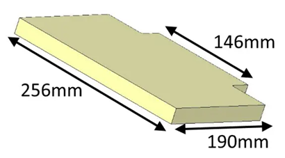 Jetmaster 50i Inset Upper Baffle Brick