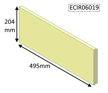 Parkray Aspect 6 Upper Rear Brick - CLEARANCE 