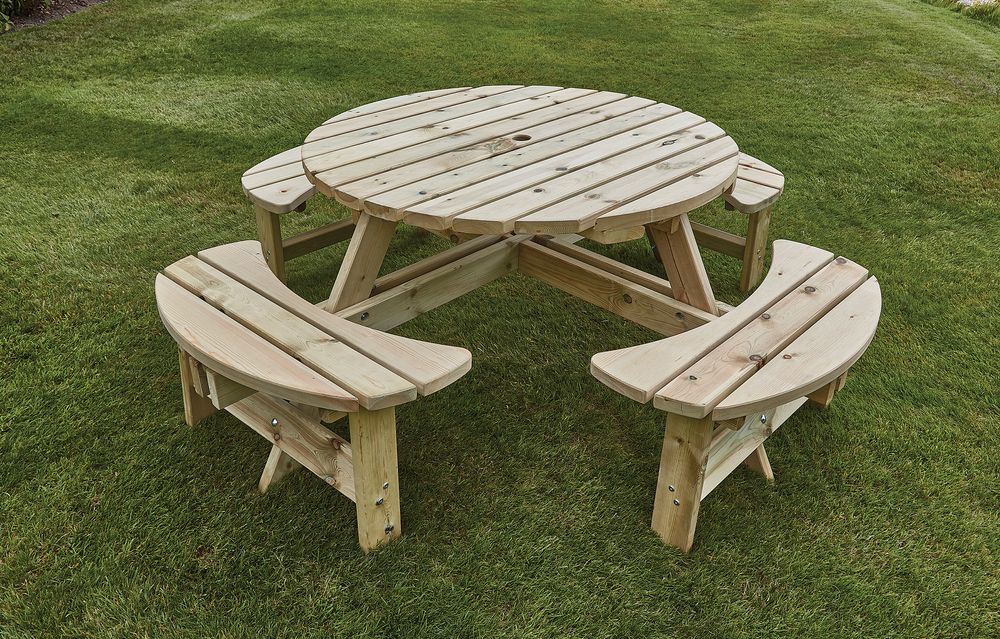Woodshaw Appleton Round Picnic Bench