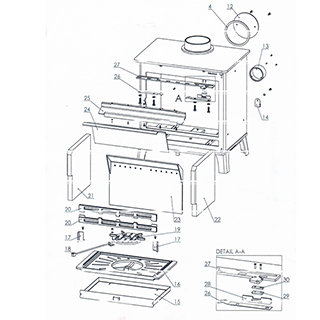 ACR Glass Clips and screws