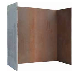 Corten Ceramic Fireplace Chamber