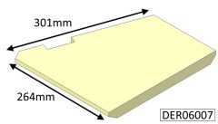 Di Lusso R6 Inset Left Hand Base Brick - 264mm x 301mm with cut out