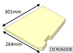 Di Lusso R6 Inset Right Hand Base Brick - 301mm x 264mm shaped