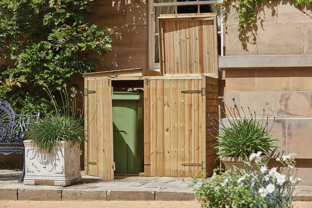 Woodshaw Double Wheelie Bin Store