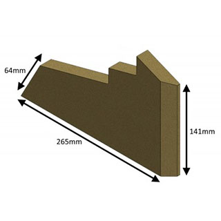 Hunter Inset Side Brick - Upper Right Hand - MKI