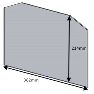 Hunter Kestral Glass - Single Door