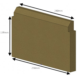 Hunter Hawk 3 CE Rear Firebrick (Multifuel)