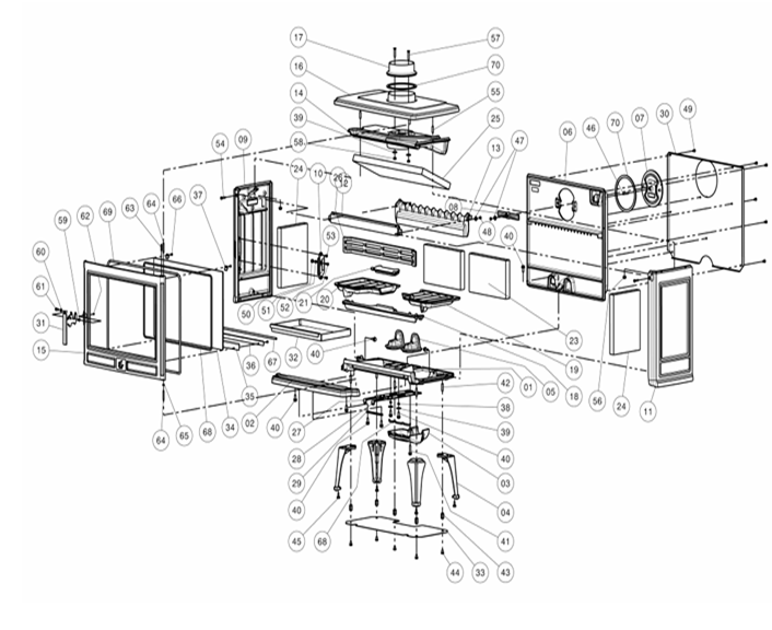 ACR Larchdale Exploded Drawing