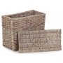Rectangular Toilet Tidy Lidded Basket