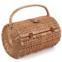 2 Person Green Tweed Barrel Hamper