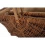 Set of 3 Rectangular Unpeeled Willow Garden Trug With Hessian Lining 