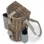 Single Bottle & 2 Champagne Glass Carrier With Shoulder Strap