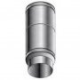5" Stainless Steel Adjustable Straight Flue Pipe (300-450mm)