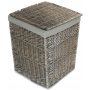 Large Square Laundry Basket With Grey Sage Lining
