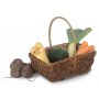 Medium Rectangular Unpeeled Willow Garden Trug With Hessian Lining