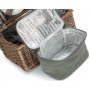 4 Person Grey Tweed Hamper