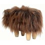 Gardeco Glen the Small Dark Brown Highland Cow Footstool