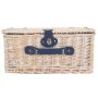 Blue & White Gingham 2 Person Fitted Hamper