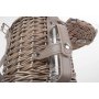 Single Bottle & 2 Cartridge Glass Carrier With Shoulder Strap