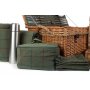Rope Handled Green Tweed 6 Person Hamper