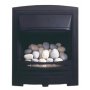 Aurora HE Glass Fronted Convector Inset Glass Fire - black finish