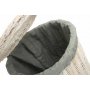 Large Round White Wash Laundry Hamper With Grey Sage Lining