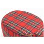 Gardeco Zara the Red Tartan Cow Footstool