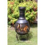 Gardeco Cordoba Mesh Steel Chimenea with Cast Iron Legs   