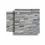 White/Grey Staggered Split Face Tiles