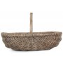 Large Shallow Antique Wash Lined Trug