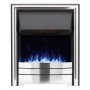 Sandon Electric Insert Fire with Black and Chrome Frame