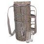 Single Bottle & 2 Cartridge Glass Carrier With Shoulder Strap