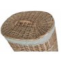 Large Antique Wash Oval Laundry Basket With Grey Sage Lining