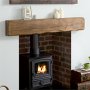 Oak Beam Mantel - Brushed