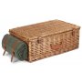Deluxe Green Tweed 4 Person Hamper
