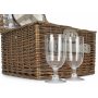 2 Person Grey Checked Chiller Hamper