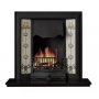 Normandy Fireplace in Black complete with cast Back
