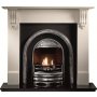 Bolton Fireplace  Highlighted Finish (without Cast Back)