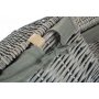 Set of 2 Grey Wash Square Laundry Basket With Grey Sage Lining 