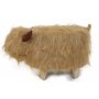 Gardeco Hazel the Light Brown Highland Cow Footstool