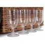 4 Person Green Tweed Classic Picnic Hamper