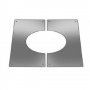 5" Stainless Steel Rosette 45 degree Trim Plate