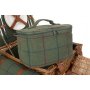 Deluxe Green Tweed 2 Person Hamper
