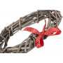 Small Heart Wreath With Red Spotty Ribbon