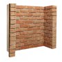 Rustic Brick Fireplace Chamber with Front Returns only