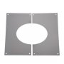 6" Stainless Steel Rosette 15-30 degree Trim Plate